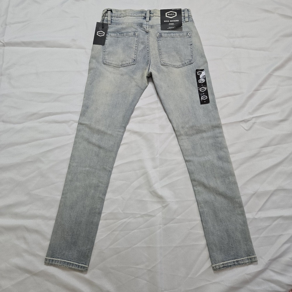 RVCA Rockers  Skinny Fit Jeans Men's‎  Size 31 X 32 New With Tags Denim Pants - Picture 8 of 11